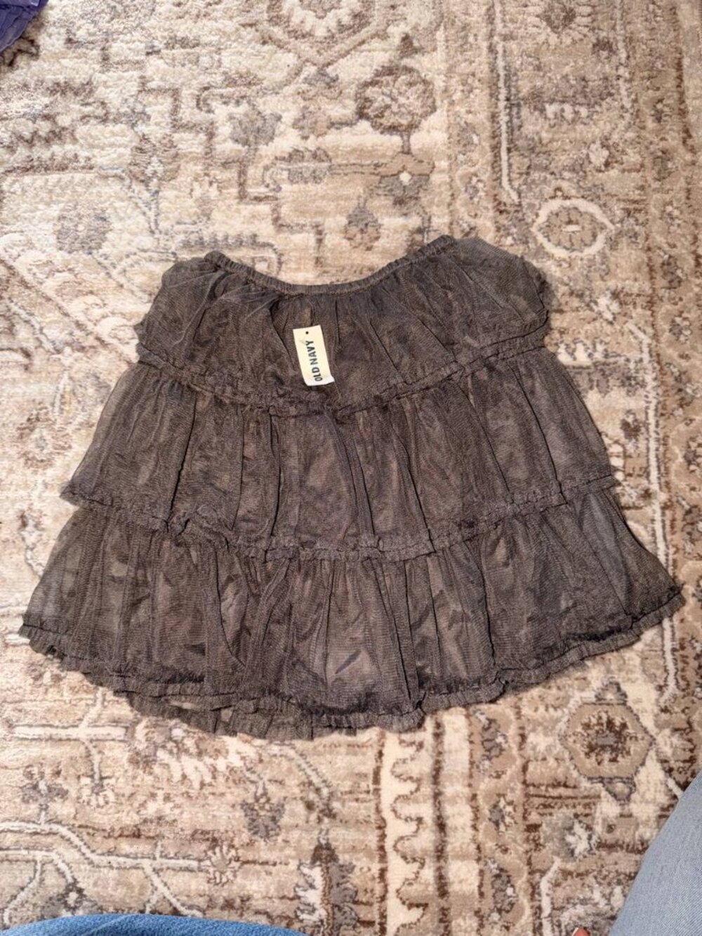 Old Navy Girls Tiered Tulle Mesh Mini Skirt 5T 🖤 Grunge Fairycore Style